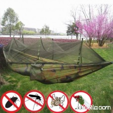 Zeepin Lightweight Portable Nylon Camping Hammock for Backpacking Travel Hammock with Mosquito Net and Straps